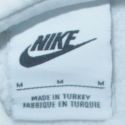 Nike Men's White Pullover Hoodie M Graphic Sportswear Fleece