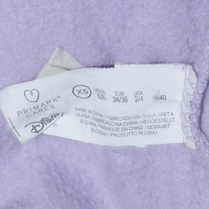 Disney Primark Women Lilac Stitch Sweatshirt XS Pullover Crew Neck