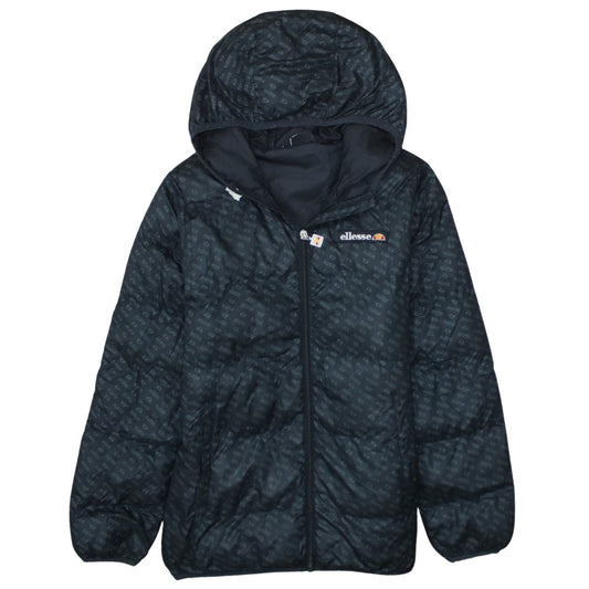 Ellesse Girls Black 12-13 Years Hooded Puffer Jacket