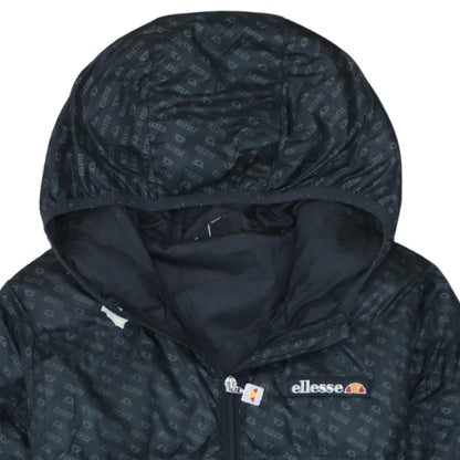 Ellesse Girls Black 12-13 Years Hooded Puffer Jacket