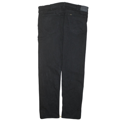 Lee Men's Black Daren Zip Fly Straight Denim Jeans W38 L32