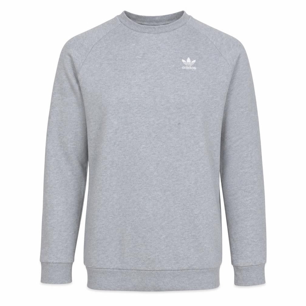 adidas Men's Grey XS Pullover Logo Sweatshirt