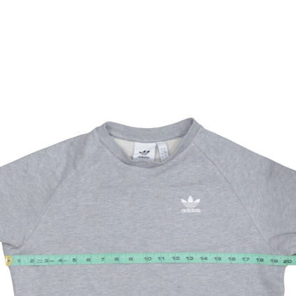 adidas Men's Grey XS Pullover Logo Sweatshirt
