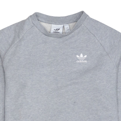 adidas Men's Grey XS Pullover Logo Sweatshirt