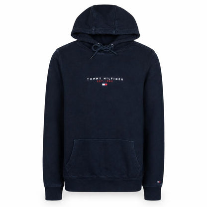 Tommy Hilfiger Men's Blue XS Pullover Hoodie Embroidered Logo