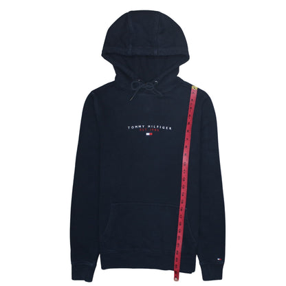 Tommy Hilfiger Men's Blue XS Pullover Hoodie Embroidered Logo