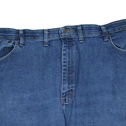 Wrangler Men Blue 44x30 Regular Fit Straight Denim Jeans