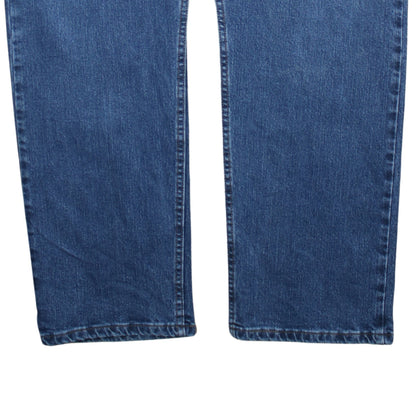 Wrangler Men Blue 44x30 Regular Fit Straight Denim Jeans