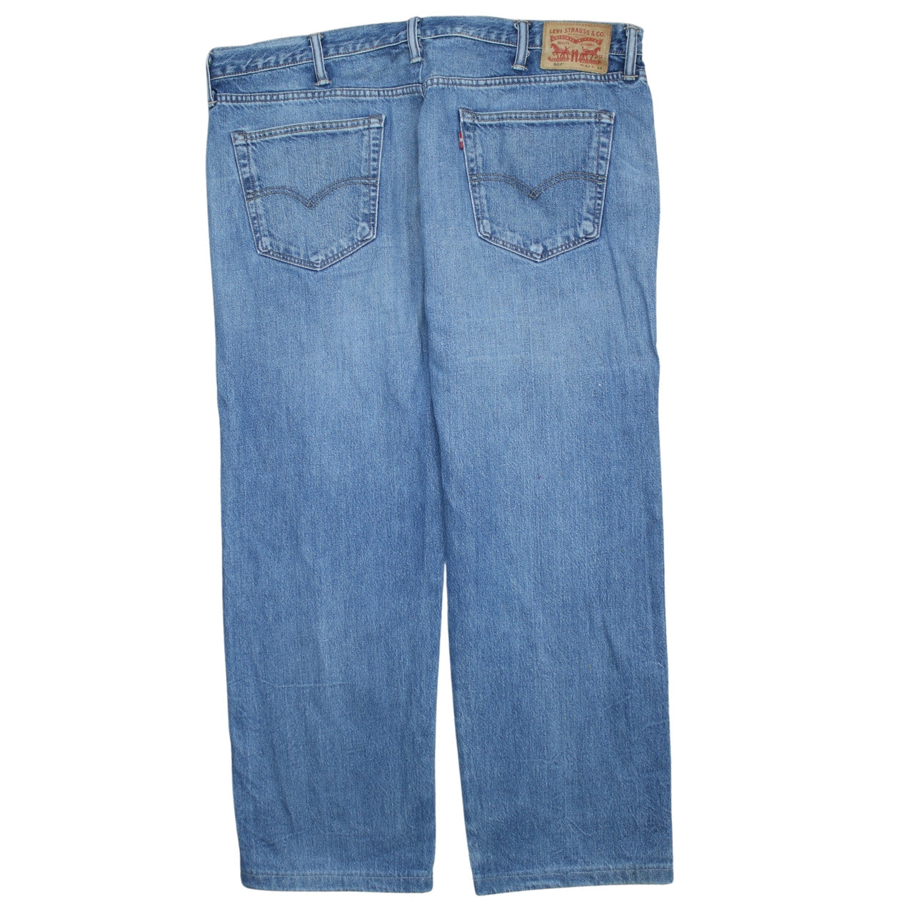 Levi's Men's Blue 42x34 Straight Fit Denim Jeans