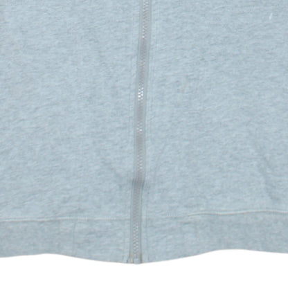 Nike Women Grey Full Zip Sweatshirt Small Cotton Casual