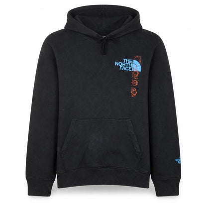 The North Face Men's Black Pullover Hoodie M Graphic Logo Outdoor