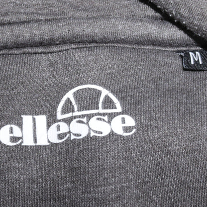 Ellesse Men's Grey Pullover Hoodie Size M Graphic Logo Sportswear