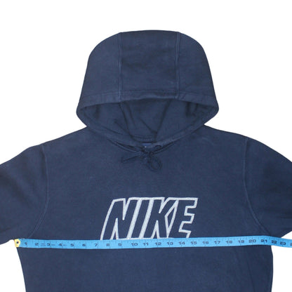Nike Men's Blue Pullover Hoodie M Logo Fleece Sweatshirt
