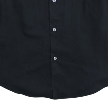 Hugo Boss Men's Black Slim Fit Long Sleeve Easy Iron Shirt Size 38