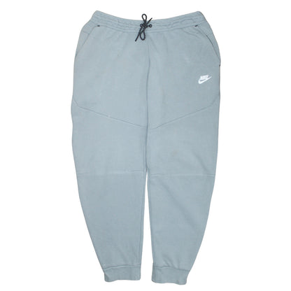Nike Men's Grey Jogger Sweatpants L Tapered Fit Drawstring Soft Cotton