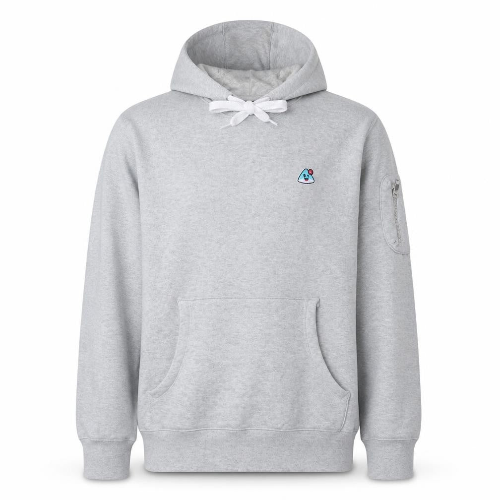Nike Men's Grey Pullover Hoodie L Embroidered Graphic Cotton