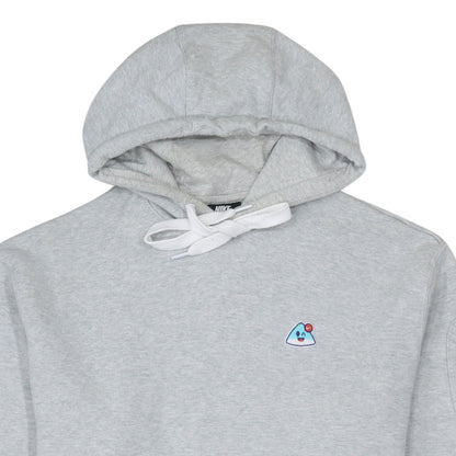 Nike Men's Grey Pullover Hoodie L Embroidered Graphic Cotton