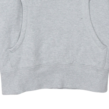 Nike Men's Grey Pullover Hoodie L Embroidered Graphic Cotton