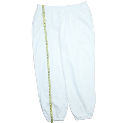 Nike Women's White XL Fleece Jogger Sweatpants Activewear Trousers