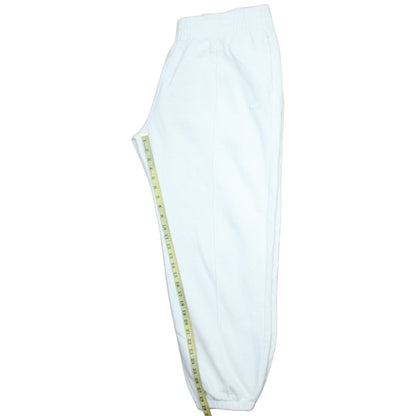Nike Women's White XL Fleece Jogger Sweatpants Activewear Trousers