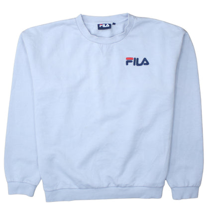FILA Women’s Light Blue XL Crew Neck Pullover Sweatshirt
