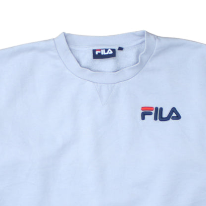 FILA Women’s Light Blue XL Crew Neck Pullover Sweatshirt