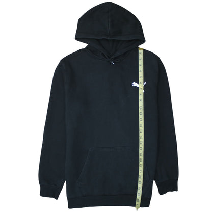 Puma Men's Black Pullover Hoodie S Fleece Logo Sportswear