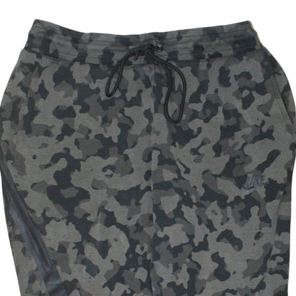 Nike Men's Grey Camouflage Jogger Trousers Size S Cotton Blend