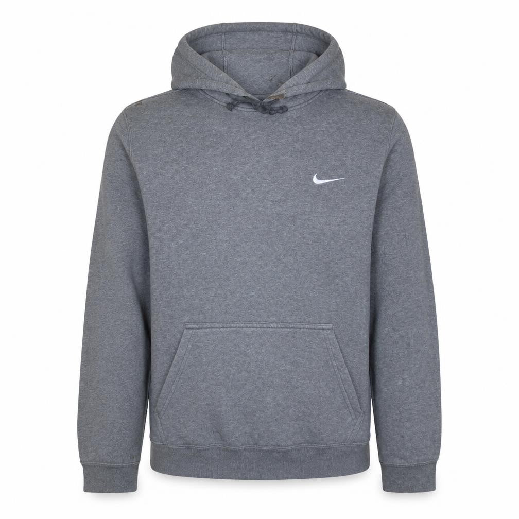 Nike Mens Grey Pullover Hoodie M Regular Fit Fleece Sportswear