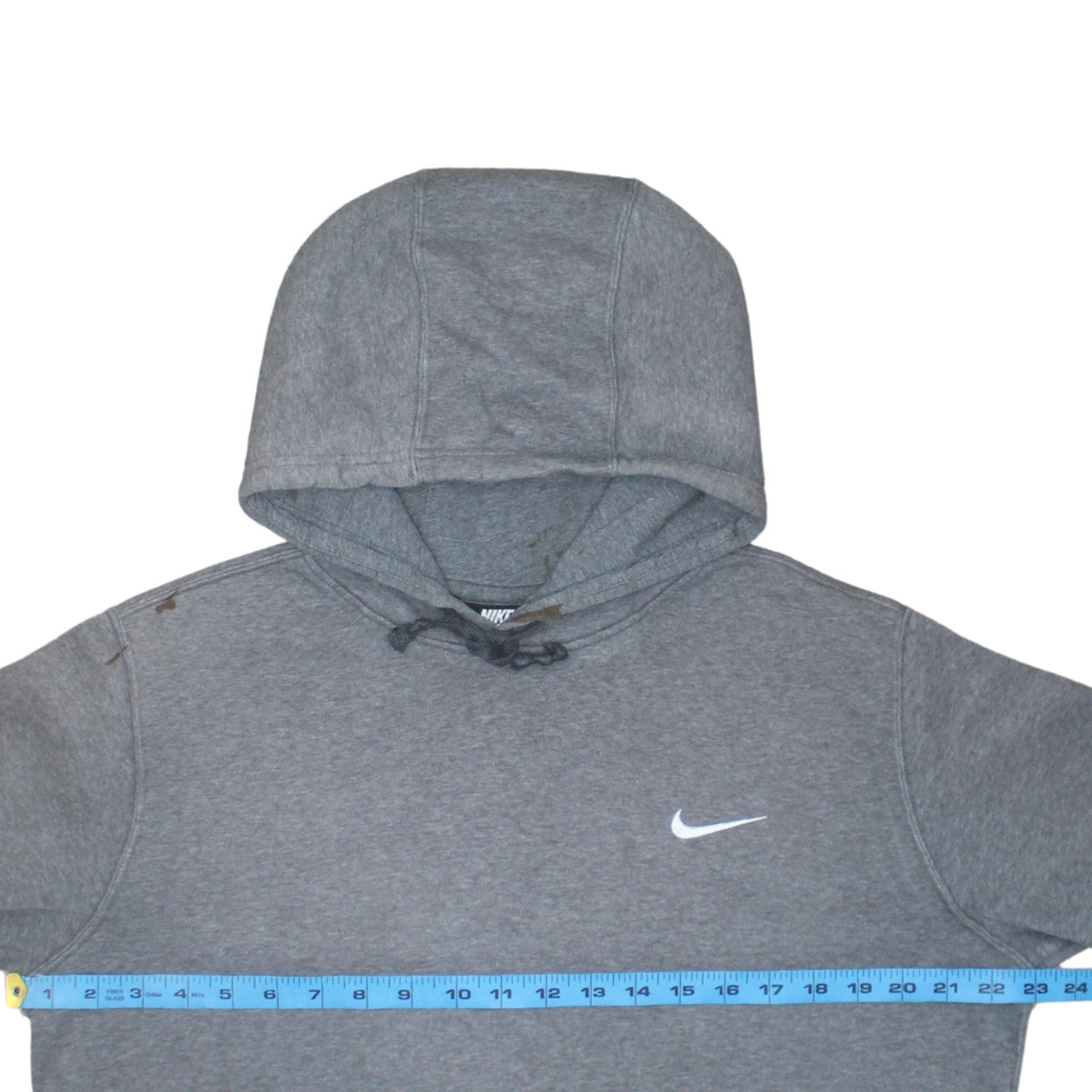 Nike Mens Grey Pullover Hoodie M Regular Fit Fleece Sportswear