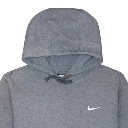 Nike Mens Grey Pullover Hoodie M Regular Fit Fleece Sportswear