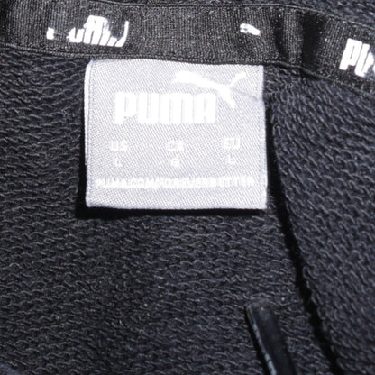 Puma Boys Black Pullover Hoodie Large Cotton Blend Casual Sportswear