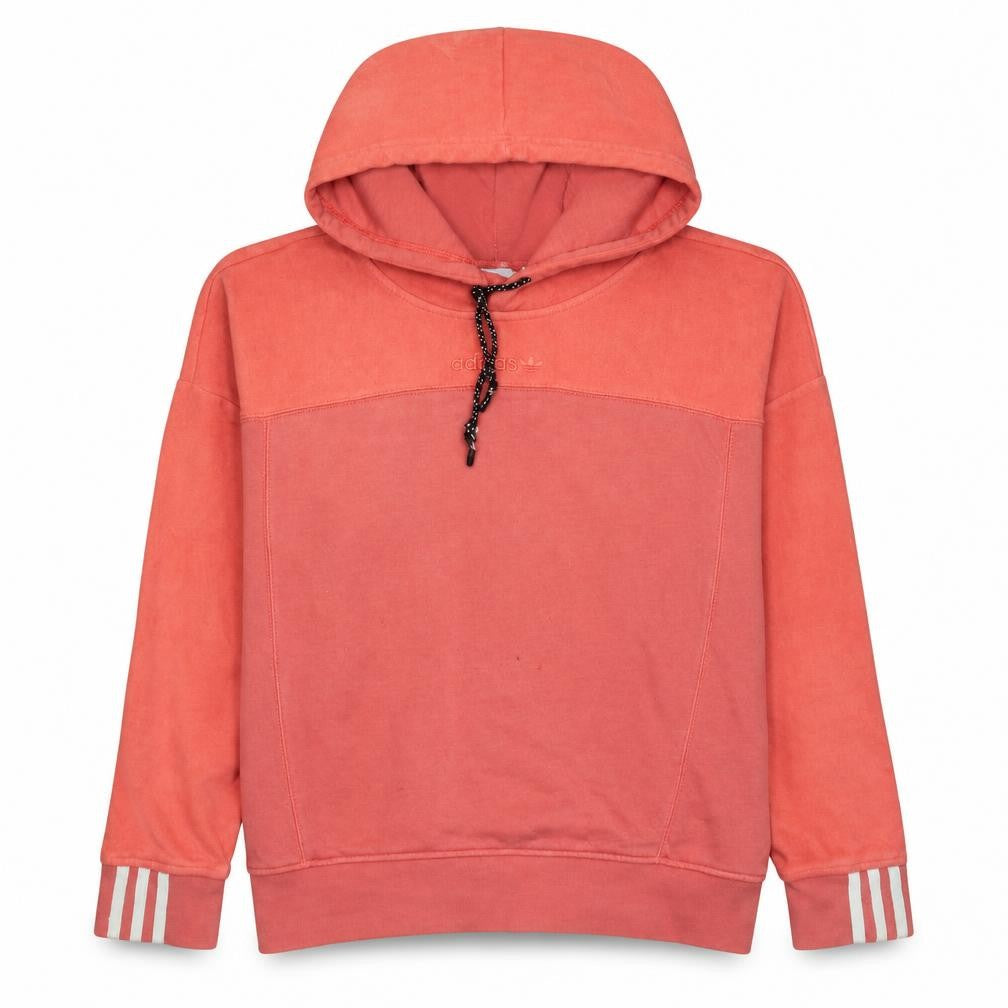 Adidas Womens Coral Hoodie Size 8 Pullover Hooded Sweatshirt