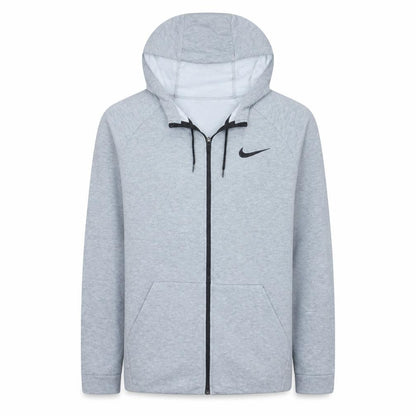 Nike Men's Grey Dri-Fit Full Zip Hoodie Size L