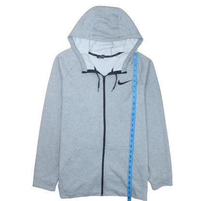 Nike Men's Grey Dri-Fit Full Zip Hoodie Size L