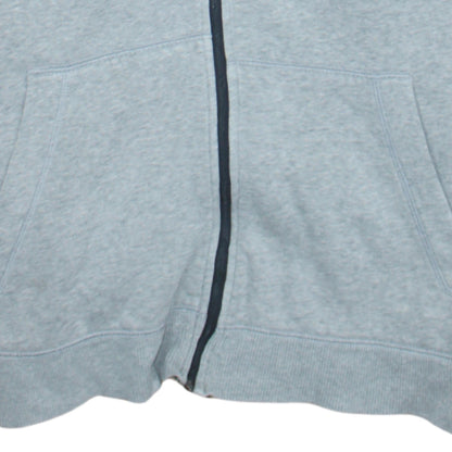 Under Armour Men's Grey Full Zip Hoodie Size L Fleece Cotton