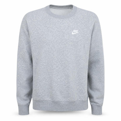 Nike Men's Grey Crew Neck Pullover Fleece Sweatshirt S