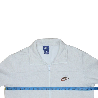 Nike Mens Grey Full Zip Sweatshirt Medium Classic Logo