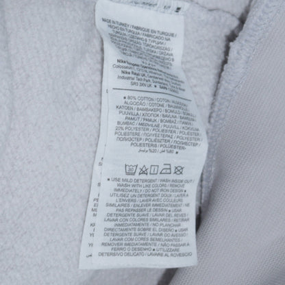 Nike Women’s Beige & White Colourblock Loose Fit Sweatshirt Size S
