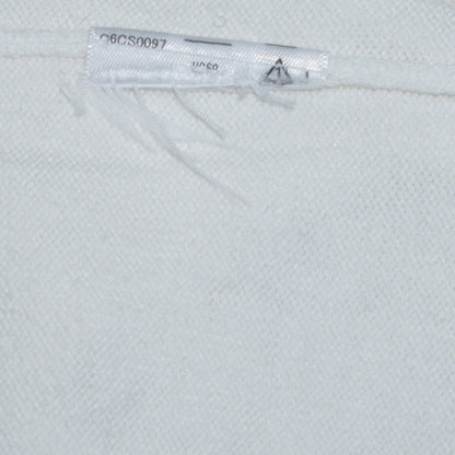 Polo Ralph Lauren Men's White Cotton V-Neck Jumper Size S