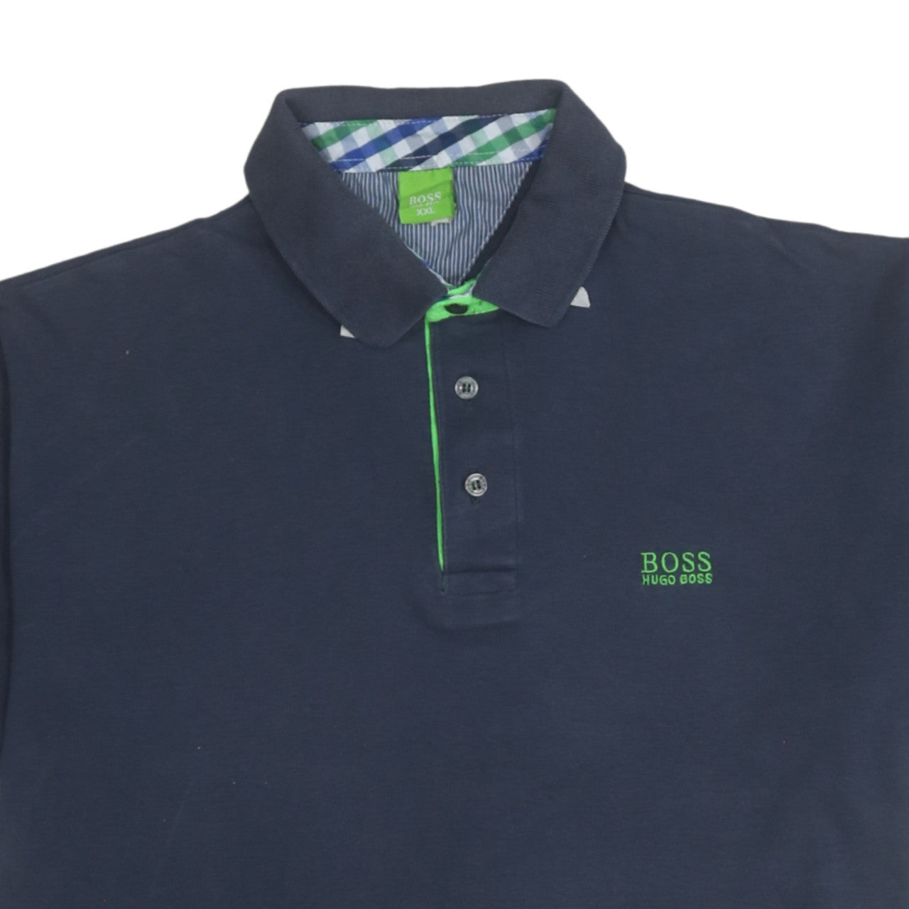 Hugo Boss Mens Blue 2XL Cotton Short Sleeve Polo Shirt