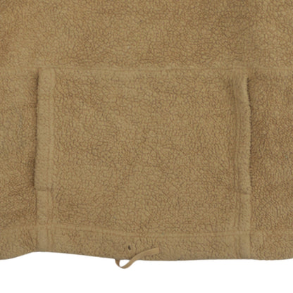 Puma Womens Beige Fleece 1/4 Zip Pullover Sweatshirt Size S