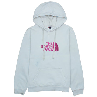 The North Face Womens Blue XL Pullover Hoodie 100% Cotton Logo Sweatshirt