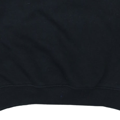 FILA Men's Black Small Pullover Sweatshirt Crew Neck Logo Embroidered