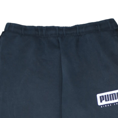 Puma Mens Black Fleece Jogger Sweatpants Size M Elastic Waist Tapered