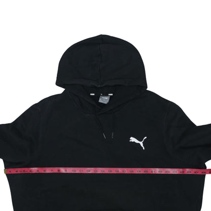 Puma Men's Black Pullover Hoodie 2XL Fleece Logo Sweatshirt
