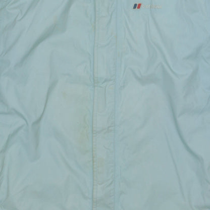 Berghaus Womens Blue Waterproof Hooded Rain Coat Jacket Size 16