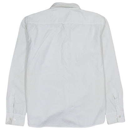 Hugo Boss Men's White Regular Fit Long Sleeve Button-Up Shirt Size L