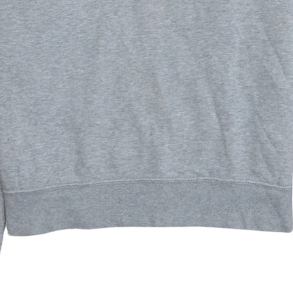 Nike Men's Grey Crew Neck Logo Sweatshirt M Regular Fit