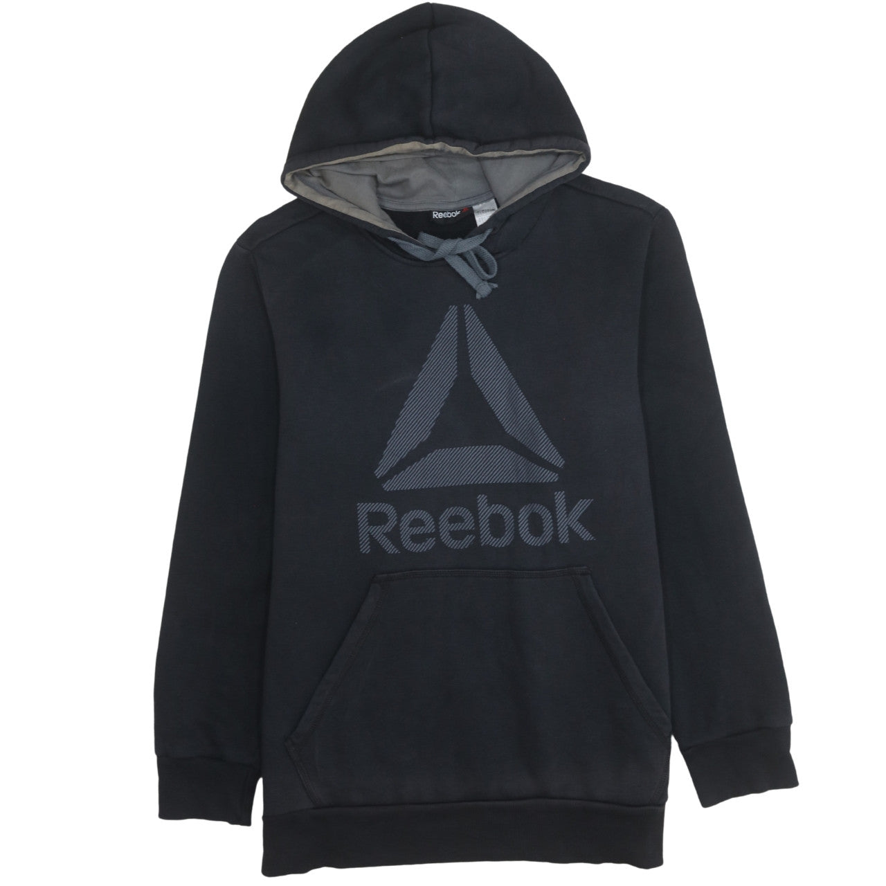 Reebok Men's Black Large Pullover Hoodie with Logo